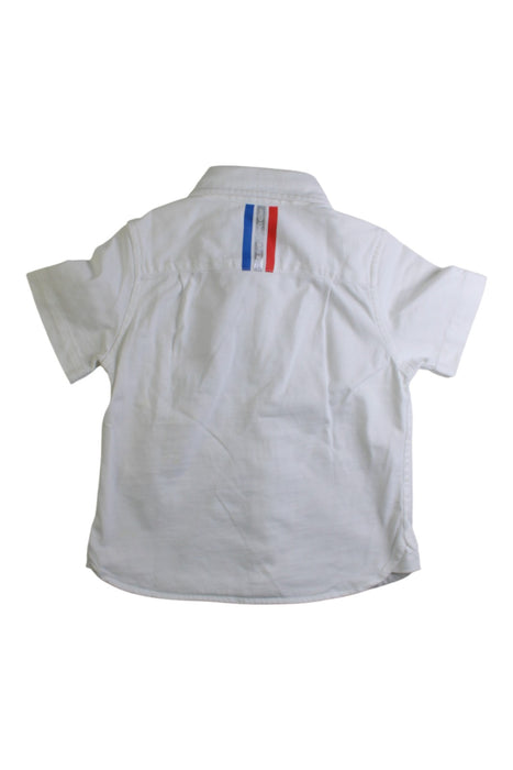 A White Short Sleeve Shirts from Sugarman in size 12-18M for boy. (Back View)