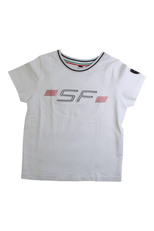A White Short Sleeve T Shirts from Ferrari in size 18-24M for boy. (Front View)