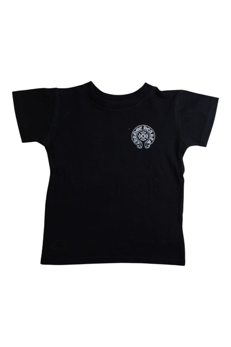 A Black Short Sleeve T Shirts from Chrome Hearts in size 12-18M for boy. (Front View)