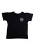 A Black Short Sleeve T Shirts from Chrome Hearts in size 12-18M for boy. (Front View)