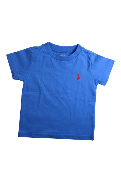 A Blue Short Sleeve T Shirts from Polo Ralph Lauren in size 2T for boy. (Front View)