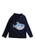 A Navy Rash Guards from Seed in size 12-18M for boy. (Front View)