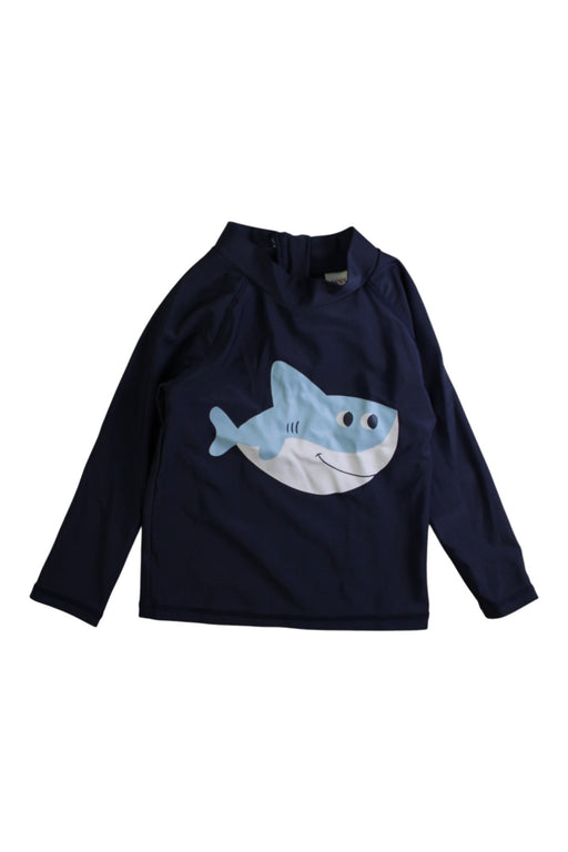 A Navy Rash Guards from Seed in size 12-18M for boy. (Front View)