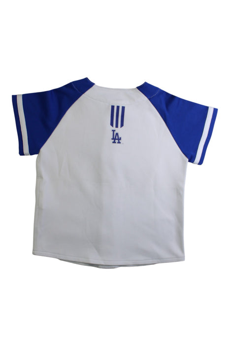 A White Short Sleeve Shirts from MLB in size 2T for boy. (Back View)
