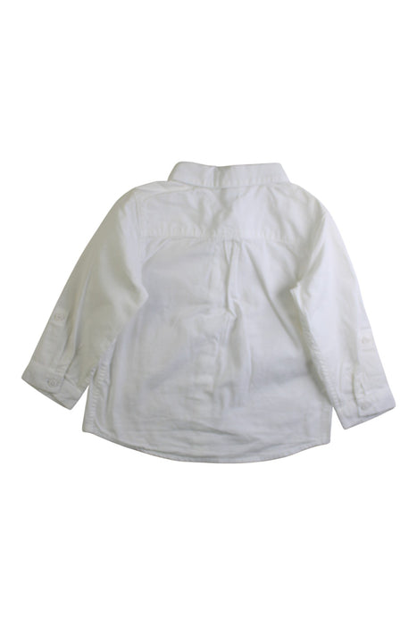 A White Long Sleeve Shirts from Petit Bateau in size 18-24M for boy. (Back View)