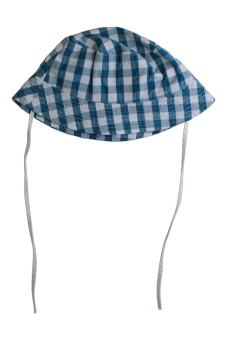 A Blue Sun Hats from Jacadi in size 3-6M for boy. (Back View)