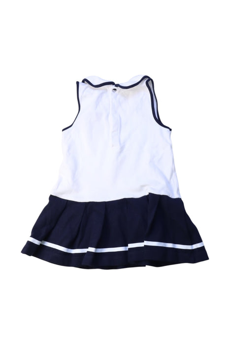 A White Sleeveless Dresses from Jacadi in size 12-18M for girl. (Back View)