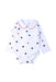 A White Long Sleeve Bodysuits from Jacadi in size 12-18M for girl. (Front View)