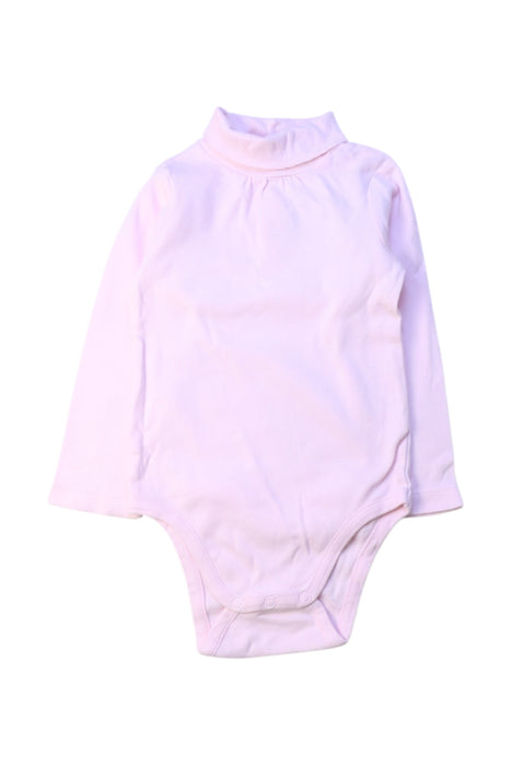 A Pink Long Sleeve Bodysuits from Jacadi in size 12-18M for girl. (Front View)