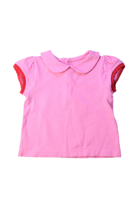 A Pink Short Sleeve Tops from Jacadi in size 2T for girl. (Front View)