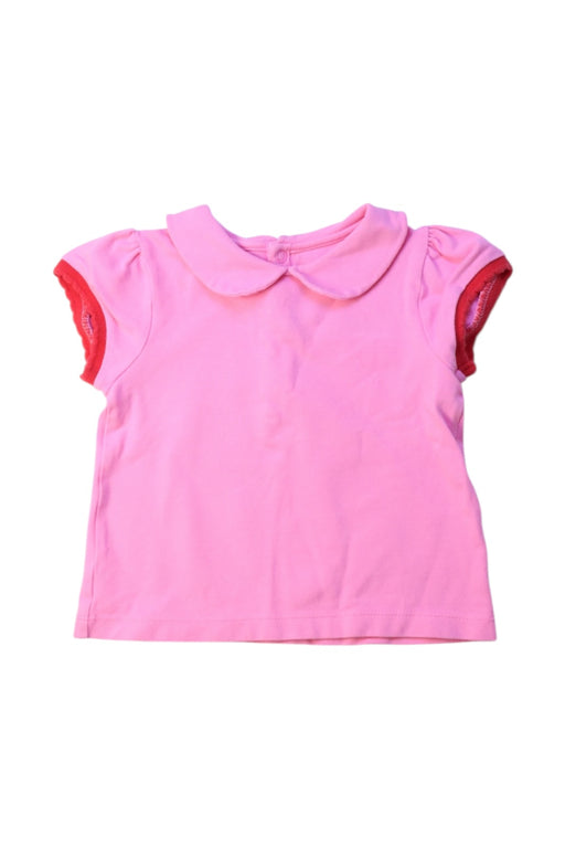 A Pink Short Sleeve Tops from Jacadi in size 2T for girl. (Front View)