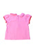 A Pink Short Sleeve Tops from Jacadi in size 2T for girl. (Back View)
