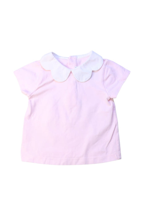 A Pink Short Sleeve Tops from Jacadi in size 2T for girl. (Front View)
