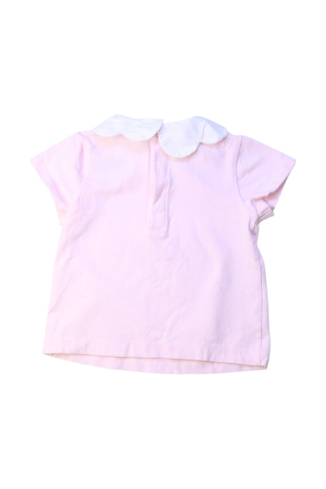 A Pink Short Sleeve Tops from Jacadi in size 2T for girl. (Back View)