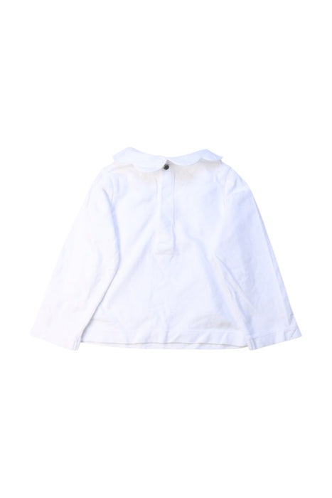 A White Long Sleeve Tops from Jacadi in size 12-18M for girl. (Back View)