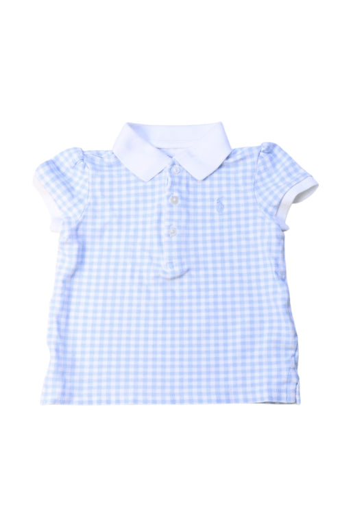 A Blue Short Sleeve Polos from Ralph Lauren in size 2T for girl. (Front View)