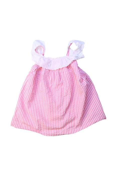 A Pink Sleeveless Dresses from Nanos in size 2T for girl. (Front View)