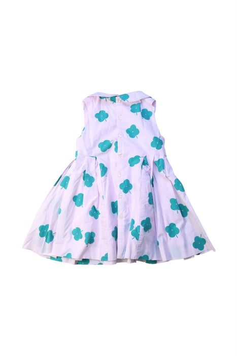 A White Sleeveless Dresses from Jacadi in size 12-18M for girl. (Back View)