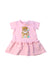 A Multicolour Short Sleeve Dresses from Moschino in size 6-12M for girl. (Front View)
