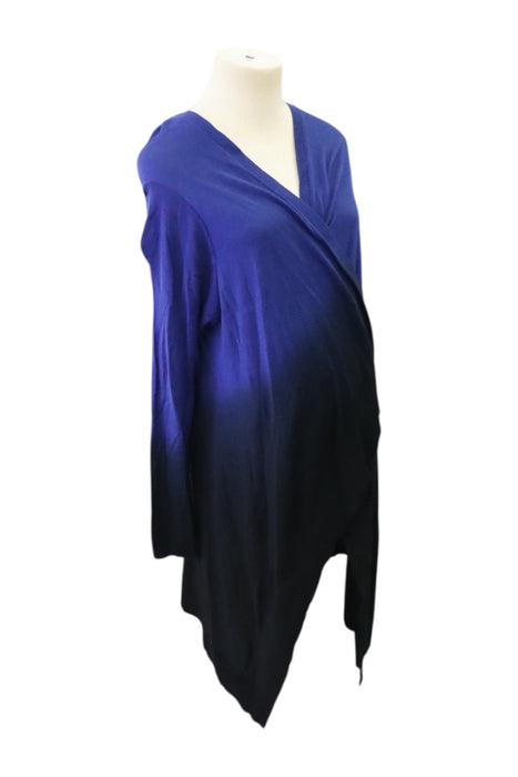 A Blue Long Sleeve Tops from Seraphine in size Maternity-S for maternity. (Front View)