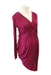 A Burgundy Long Sleeve Dresses from Mayarya in size Maternity-XS for maternity. (Front View)