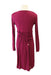 A Burgundy Long Sleeve Dresses from Mayarya in size Maternity-XS for maternity. (Back View)