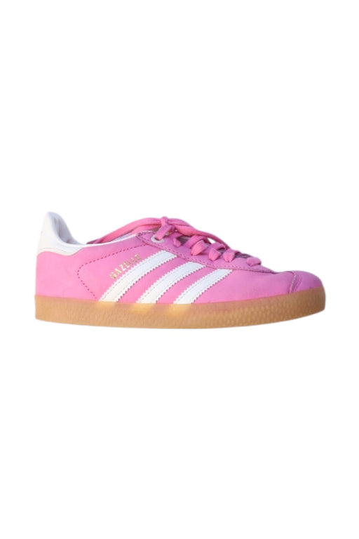 A Pink Sneakers from Adidas in size 6T for girl. (Front View)