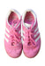 A Pink Sneakers from Adidas in size 6T for girl. (Back View)