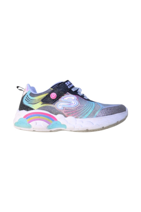 A Multicolour Sneakers from Skechers in size 7Y for girl. (Front View)