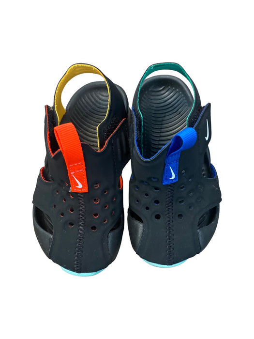 A Black Sandals from Nike in size 18-24M for neutral. (Front View)
