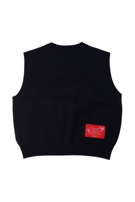 A Black Sweater Vests from little Mo & Co. in size 5T for girl. (Back View)