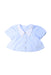 A Blue Short Sleeve Tops from little Mo & Co. in size 5T for girl. (Front View)