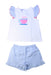 A White Shorts Sets from Jacadi in size 8Y for girl. (Front View)