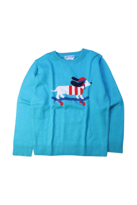 A Blue Knit Sweaters from Jacadi in size 6T for neutral. (Front View)