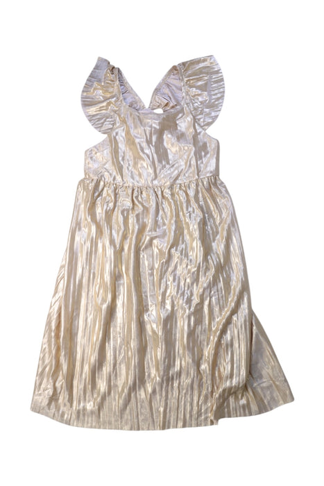 A Ivory Sleeveless Dresses from Crewcuts in size 7Y for girl. (Front View)