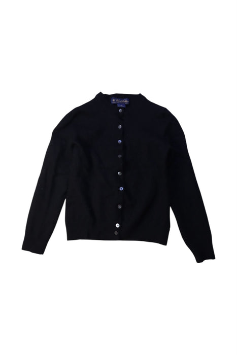 A Black Cardigans from Brooks Brothers in size 8Y for girl. (Front View)