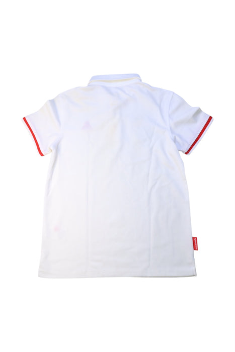 A White Short Sleeve Polos from Le Coq Sportif in size 12Y for boy. (Back View)