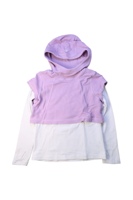 A Purple Hooded Sweatshirts from Moody Tiger in size 7Y for girl. (Front View)