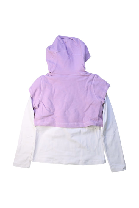 A Purple Hooded Sweatshirts from Moody Tiger in size 7Y for girl. (Back View)