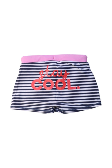 A Navy Swim Shorts from Seed in size 6T for girl. (Back View)