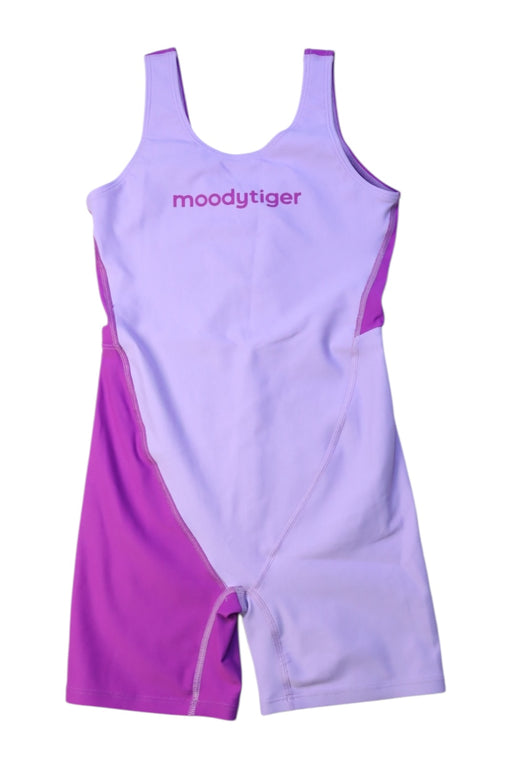 A Purple Swimsuits from Moody Tiger in size 7Y for girl. (Front View)