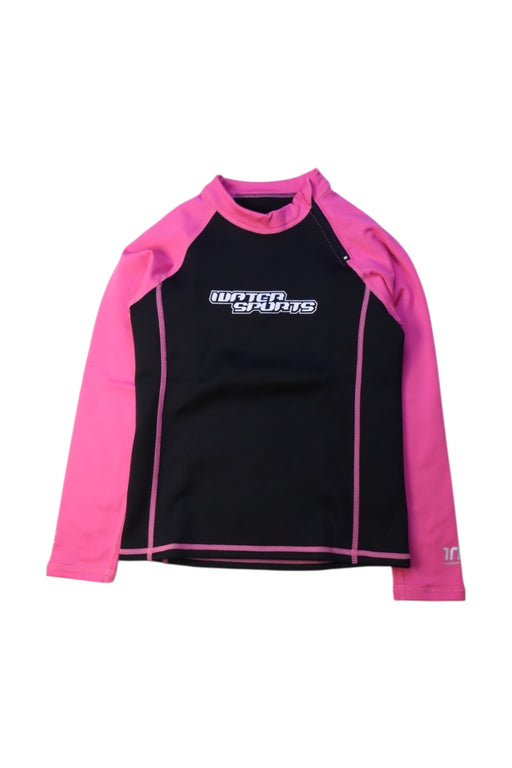 A Black Rash Guards from Watersports in size 8Y for girl. (Front View)