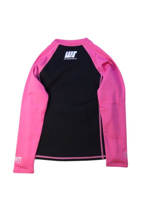 A Black Rash Guards from Watersports in size 8Y for girl. (Back View)