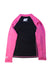 A Black Rash Guards from Watersports in size 8Y for girl. (Back View)