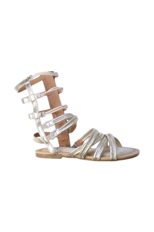 A Silver Sandals from Stuart Weitzman in size 6T for girl. (Front View)