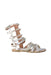 A Silver Sandals from Stuart Weitzman in size 6T for girl. (Front View)