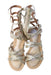 A Silver Sandals from Stuart Weitzman in size 6T for girl. (Back View)