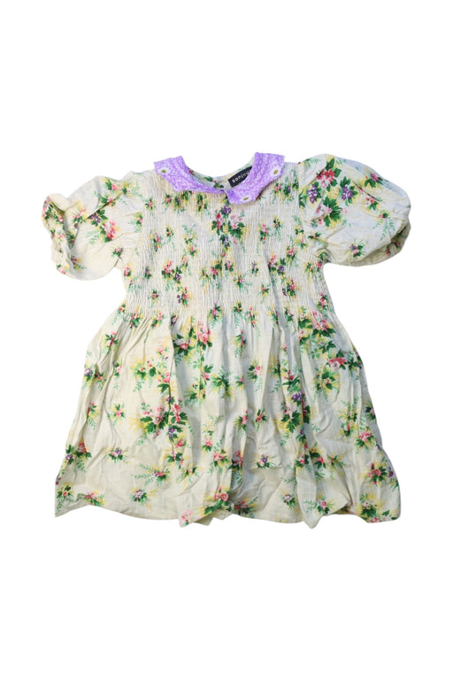 A Multicolour Long Sleeve Dresses from Bonjour in size 10Y for girl. (Front View)