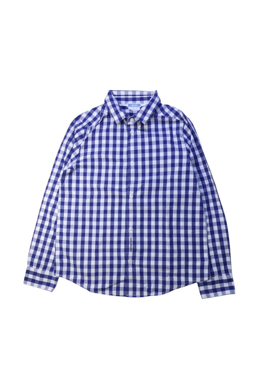 A Blue Long Sleeve Shirts from Jacadi in size 10Y for girl. (Front View)