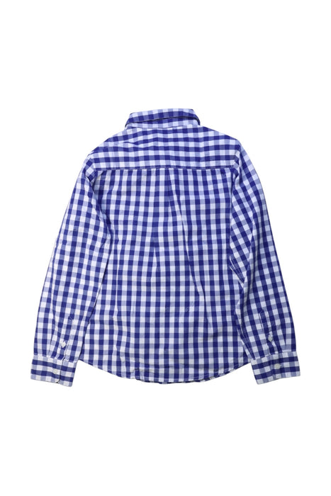 A Blue Long Sleeve Shirts from Jacadi in size 10Y for girl. (Back View)